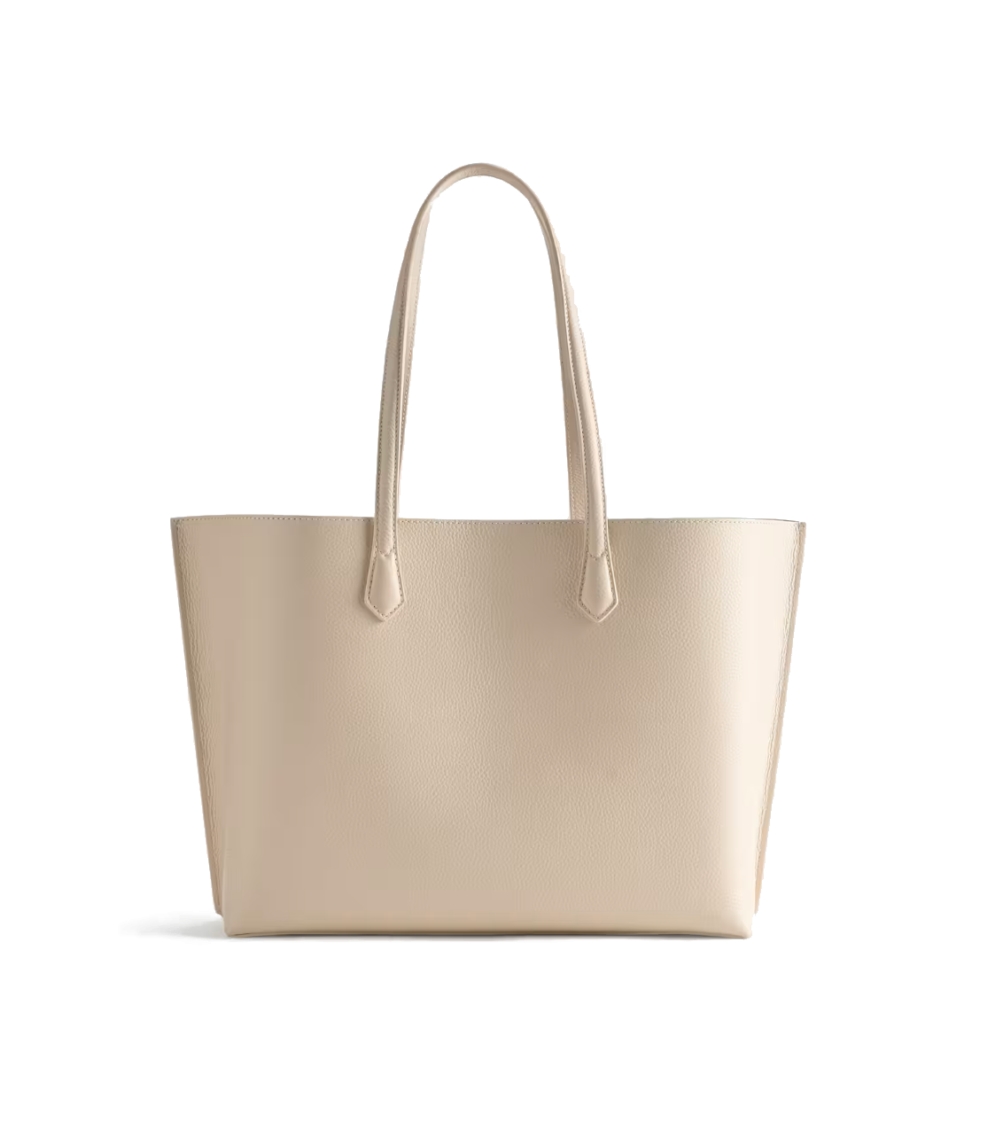 Cream leather tote