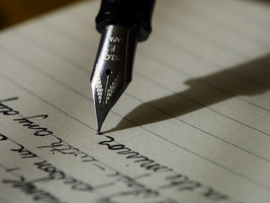 Engraved pen